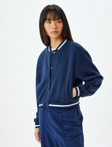 Koton Sweat jacket in Blue: front