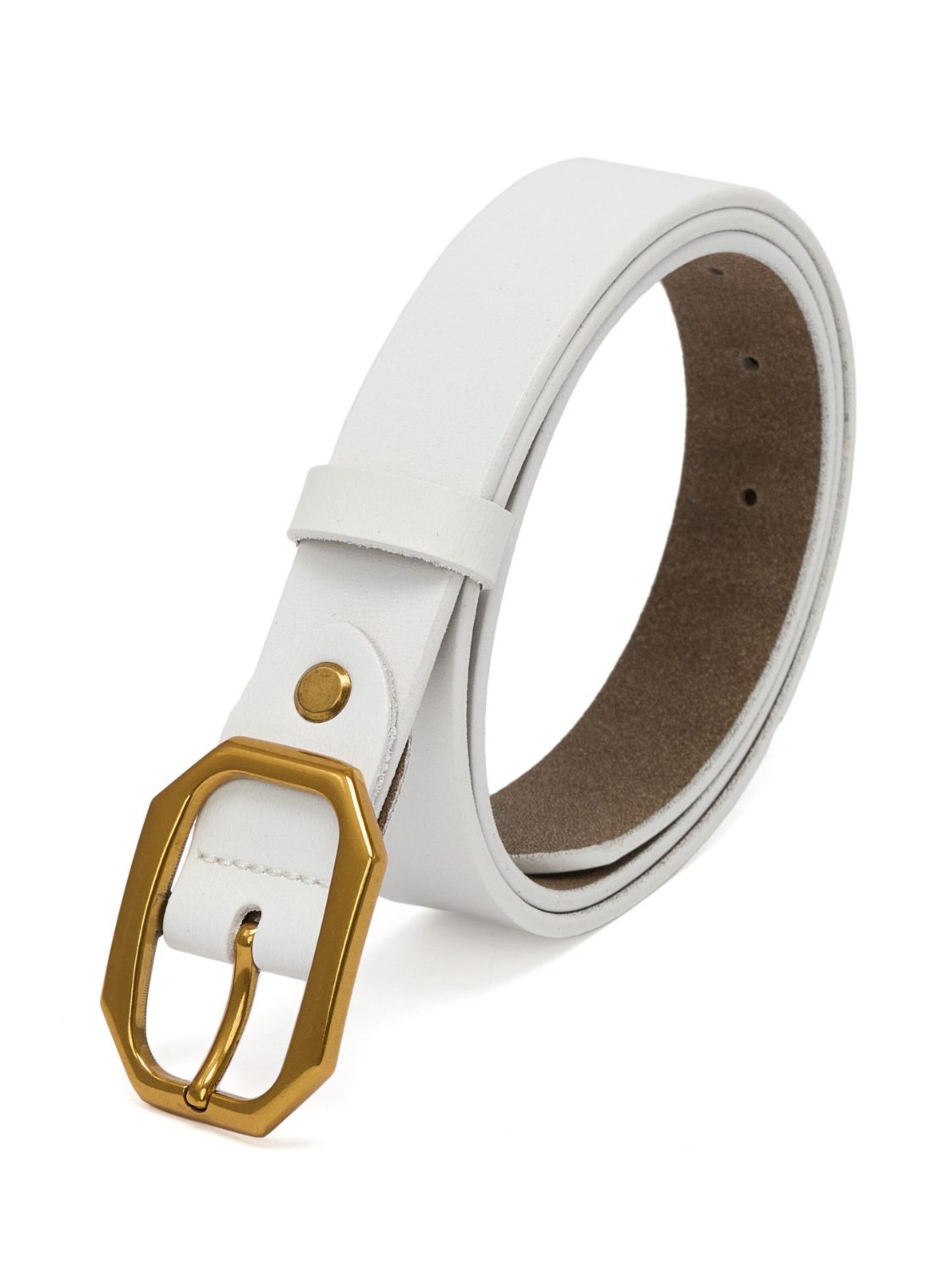 jolar Gürtel 'ELEGENT GOLD'‌‌ in Weiß