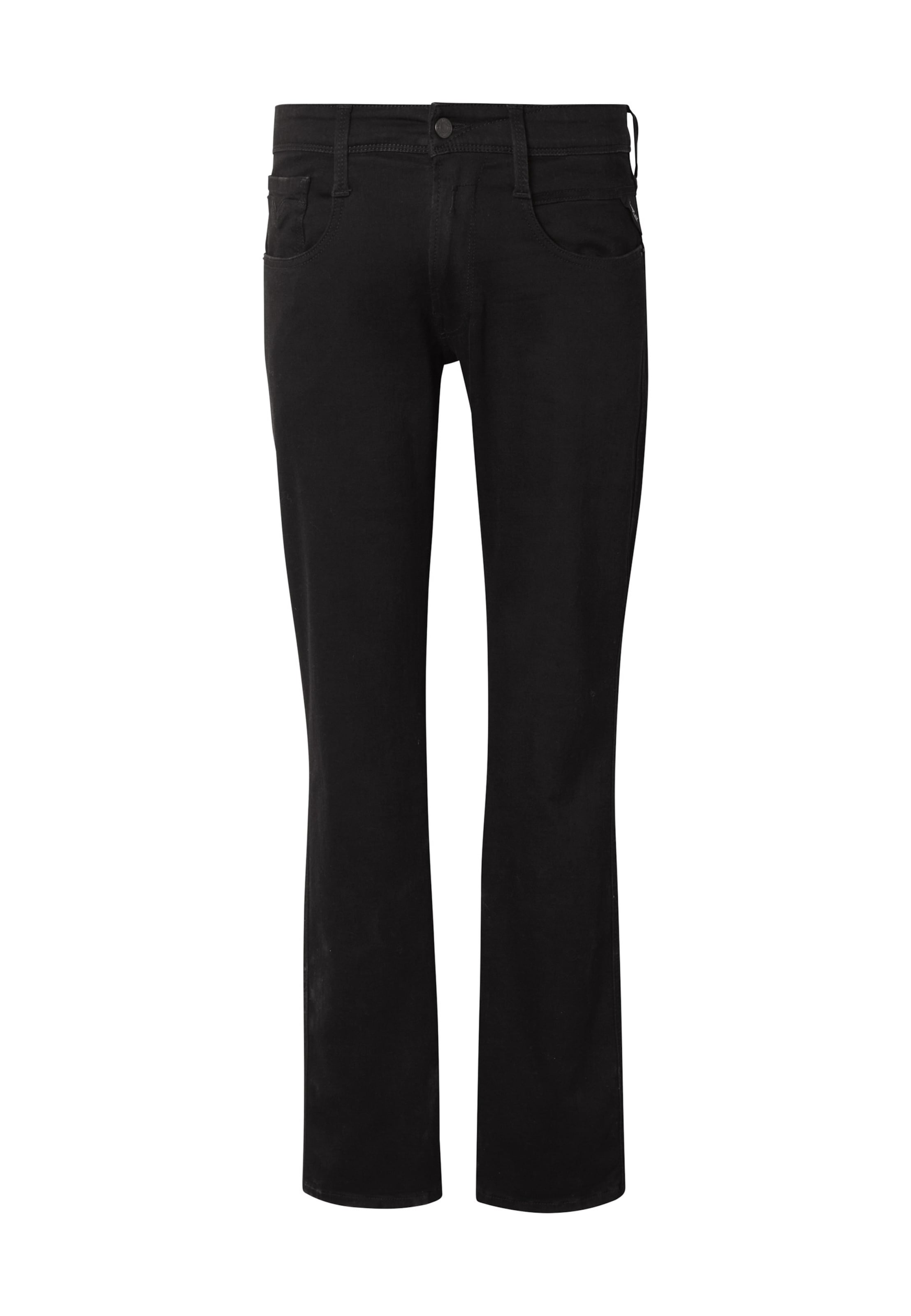REPLAY Regular Jeans 'Anbass' in Schwarz: Vorderseite