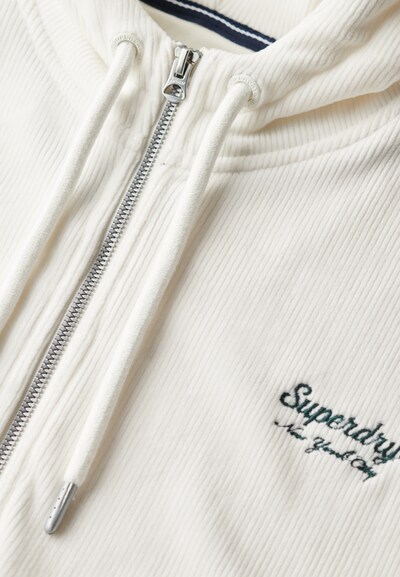 Superdry Sweatvest 'Country Club' in de kleur Wit, Productweergave