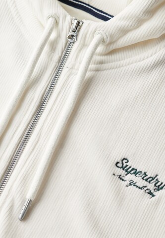 Veste de survêtement 'Country Club' Superdry en blanc