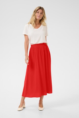 Jupe 'Lori' Cream en rouge