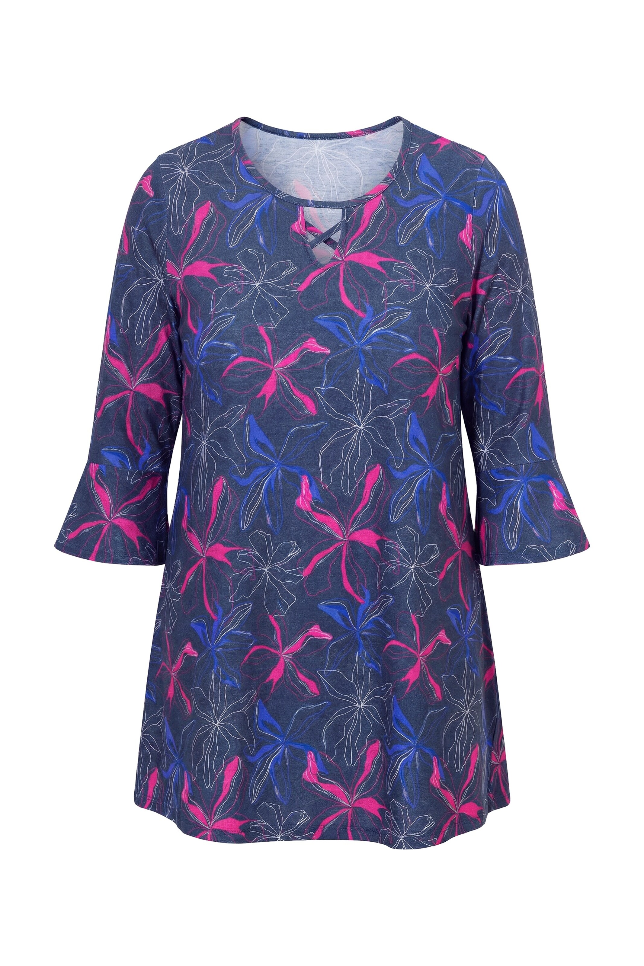 Ulla Popken Shirt in Lila: voorkant