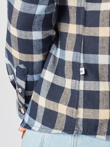 Kronstadt Slim fit Button Up Shirt 'Dean' in Blue