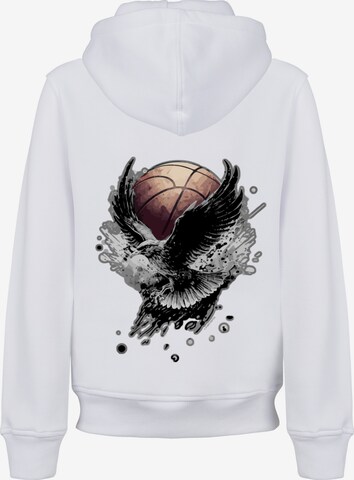 F4NT4STIC Sweatshirt 'Basketball Adler' in White: front
