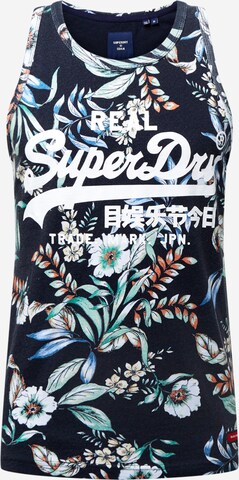 Superdry Tričko - Modrá: predná strana