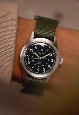 TIMEX Analoguhr 'MK1' in Silber: Vorderseite