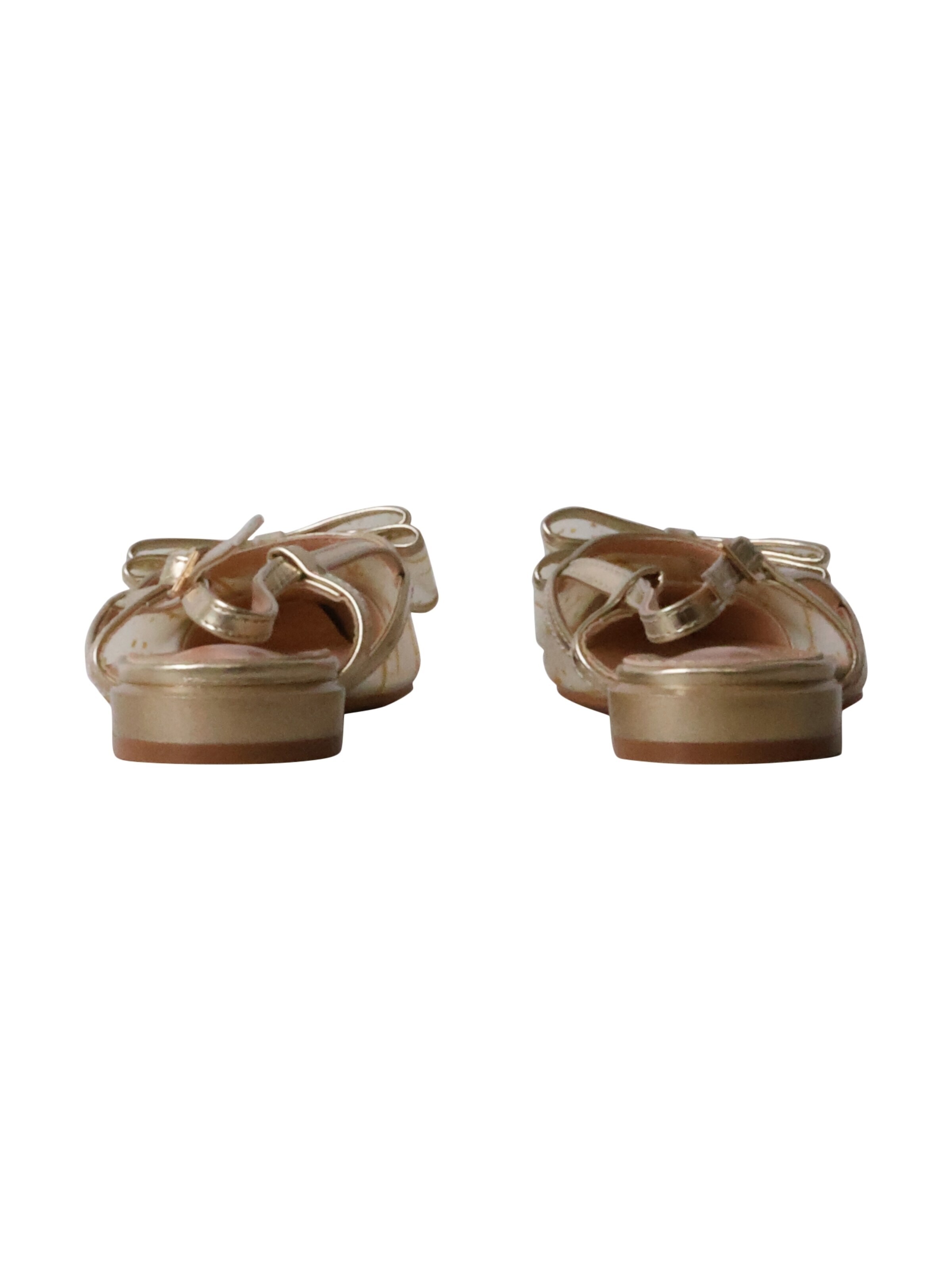 Décolleté 'Pumps mit Riemchen von R and BE' di Super Mode in oro