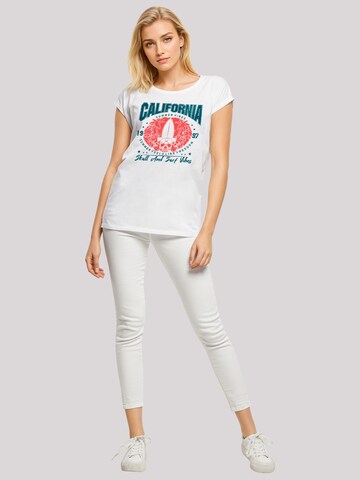 T-shirt 'California skull summer vibes' F4NT4STIC en blanc