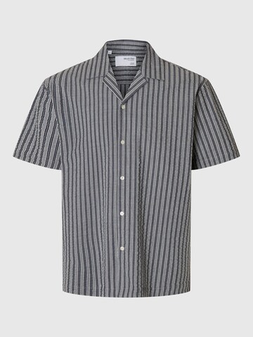 SELECTED HOMME Button Up Shirt 'SLHAce' in Blue: front