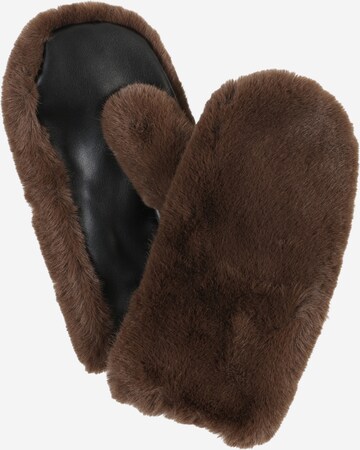 STAND STUDIO Mittens 'Charlie' in Brown: front