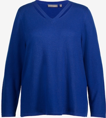 Pull-over Ulla Popken en bleu : devant