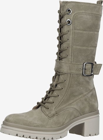 GABOR Lace-Up Boots in Green: front