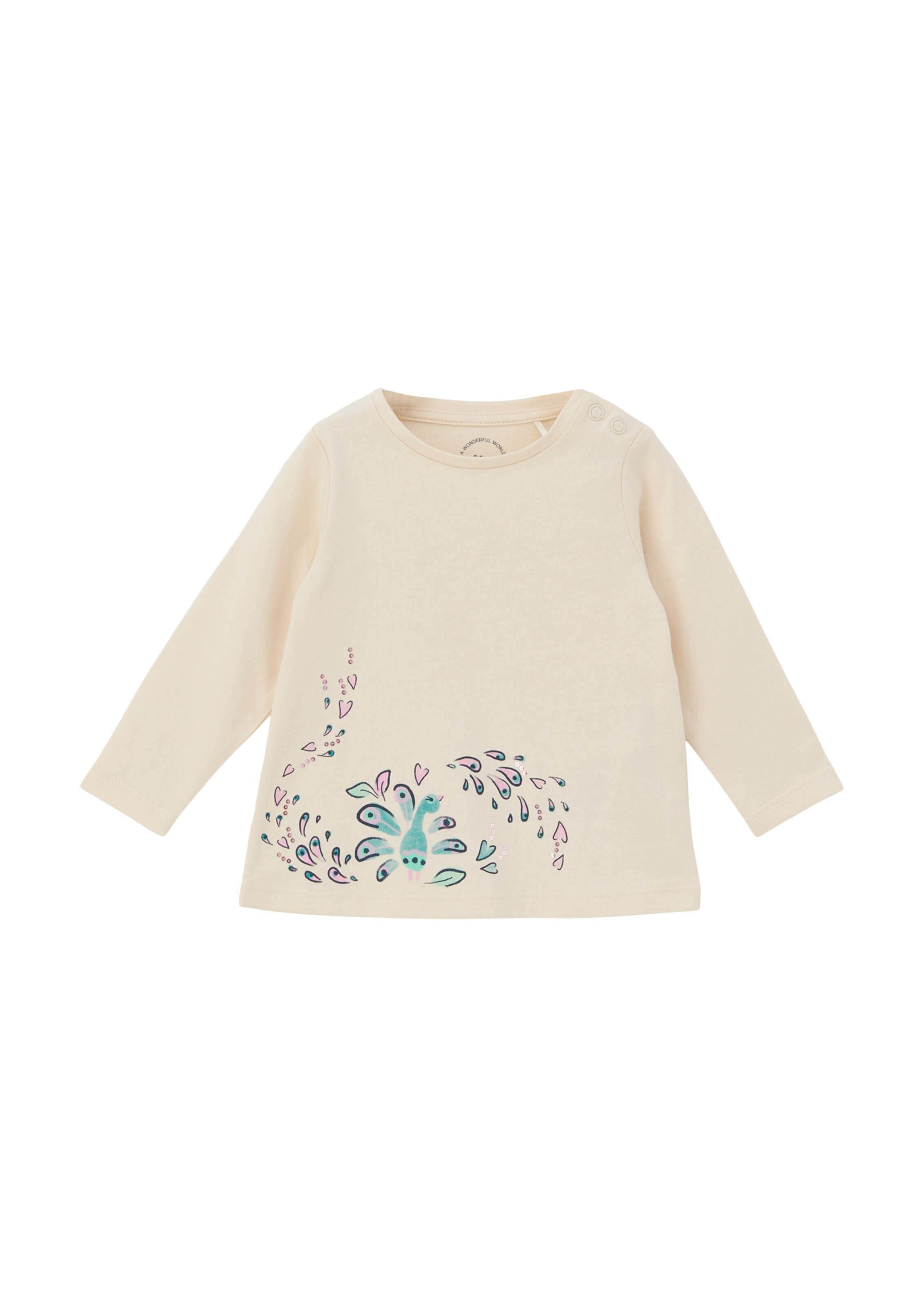 s.Oliver Shirt in Beige: voorkant