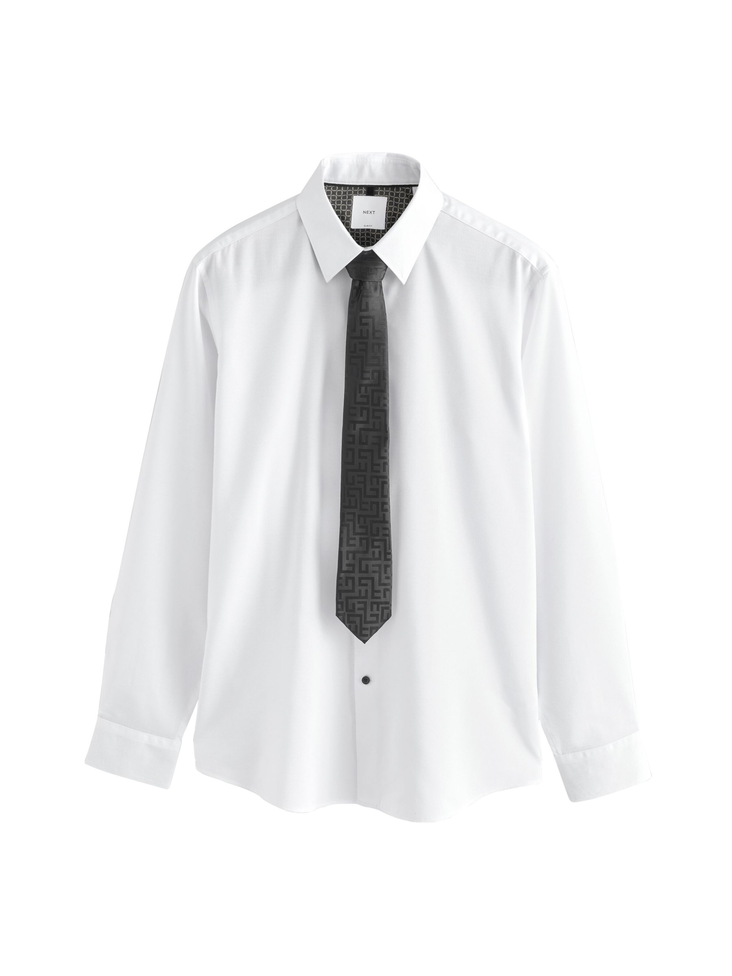 Next Regular Fit Hemd in Weiß: Vorderseite