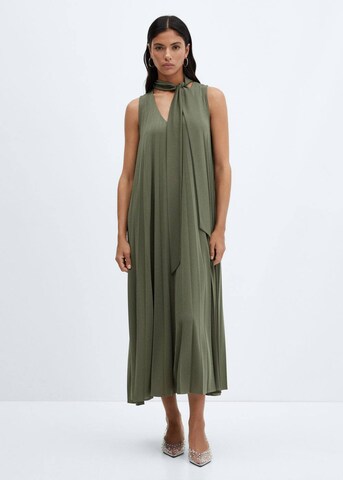 MANGO Evening Dress 'Turmalin' in Green: front
