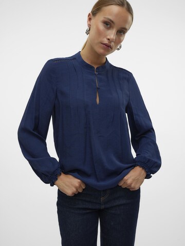 VERO MODA Bluse 'COLLIE' i blå