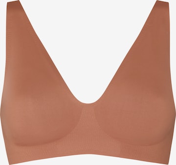 HunkemöllerBustier Grudnjak - smeđa boja: prednji dio