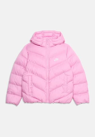 Nike Sportswear Přechodná bunda – pink: přední strana