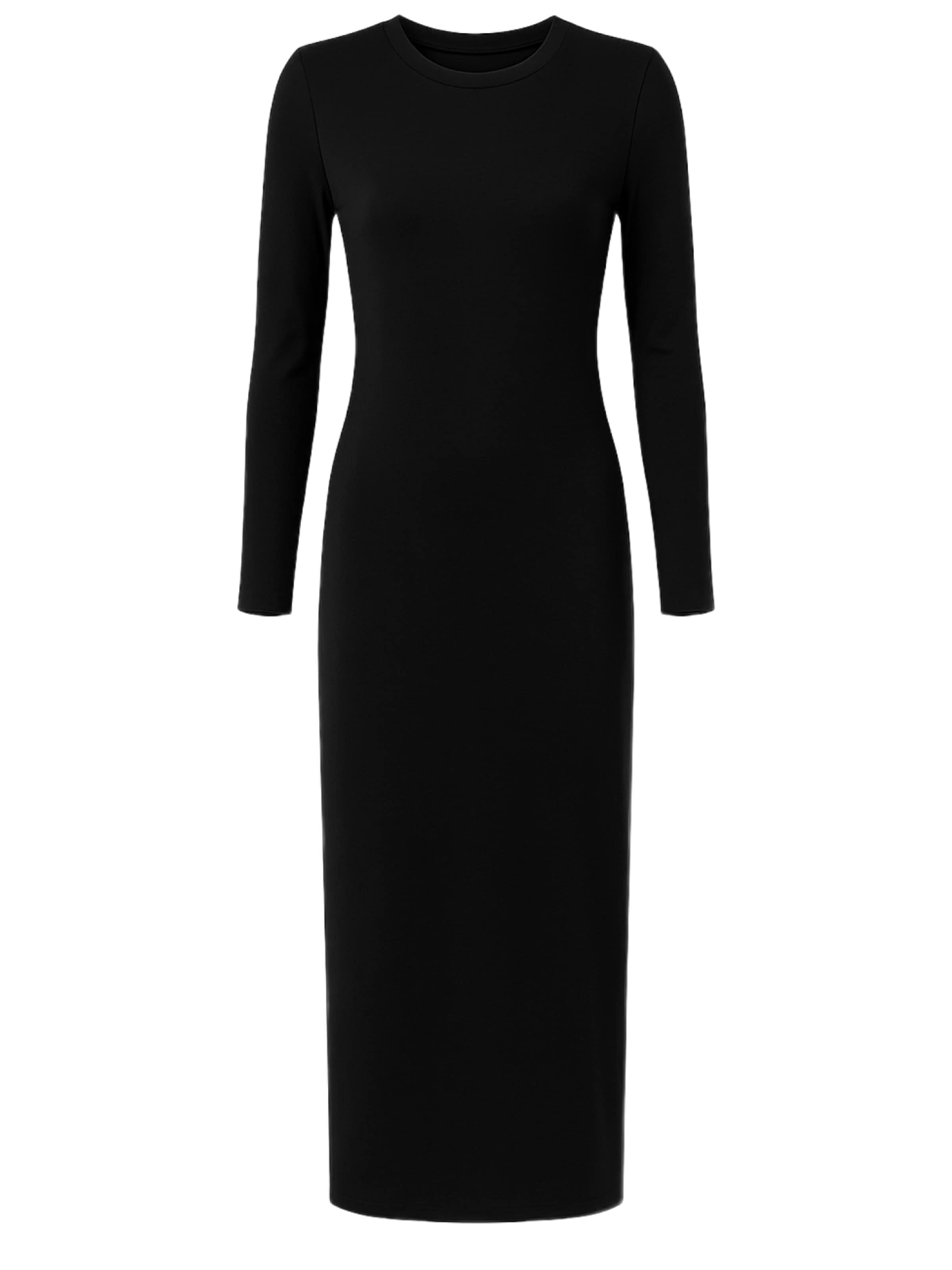 Weweus Avondjurk in Zwart: voorkant