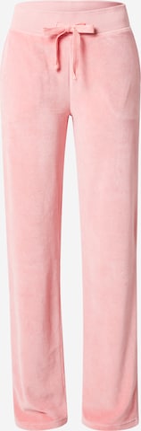 Juvia Normalny krój Spodnie w kolorze różowy: przód