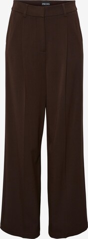 Pantalon à pince 'Serano' PIECES en marron : devant