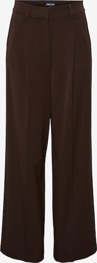 PIECES Pantalon à pince 'Serano' en brun foncé, Vue avec produit