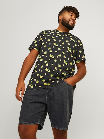 Jack & Jones Plus Loosefit Shorts 'TONY' in Schwarz