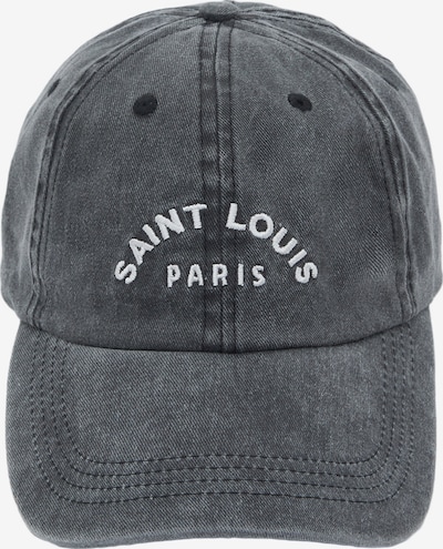 Pull&Bear Lippalakki 'SAINT LOUIS' värissä musta denim / valkoinen, Tuotenäkymä