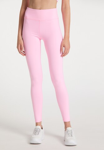 Coupe slim Pantalon de sport myMo ATHLSR en rose : devant