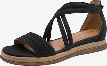 Sandales Tamaris en bleu : devant