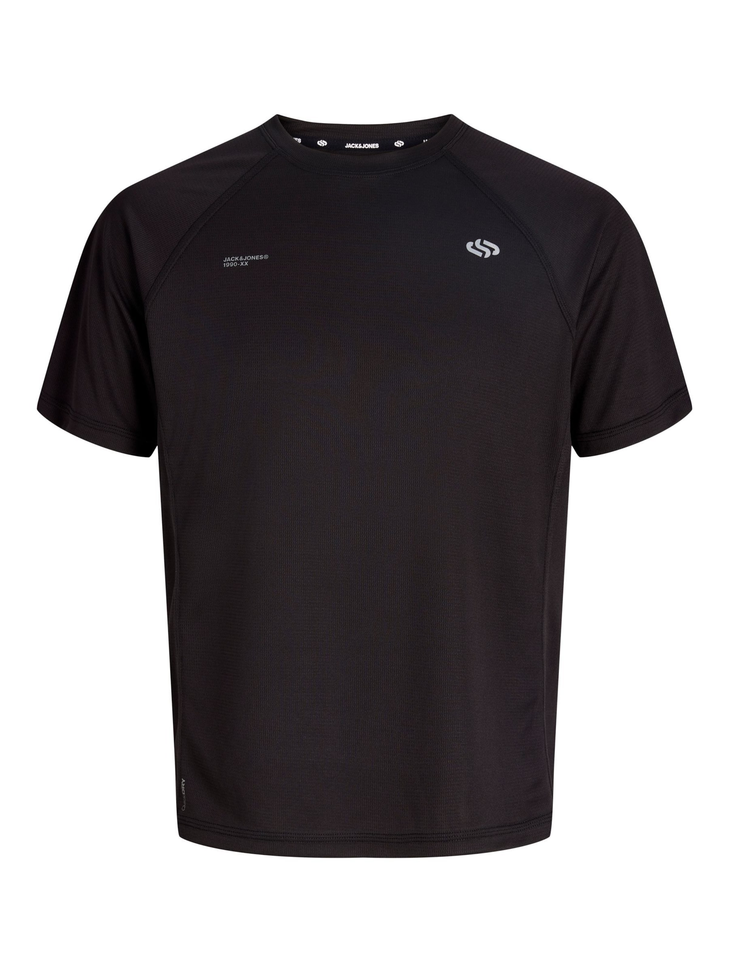 JACK & JONES - Camiseta en negro: frente