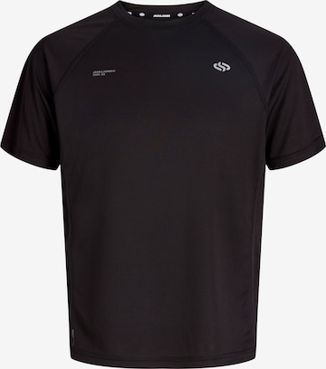 JACK & JONES - Camiseta en negro: frente