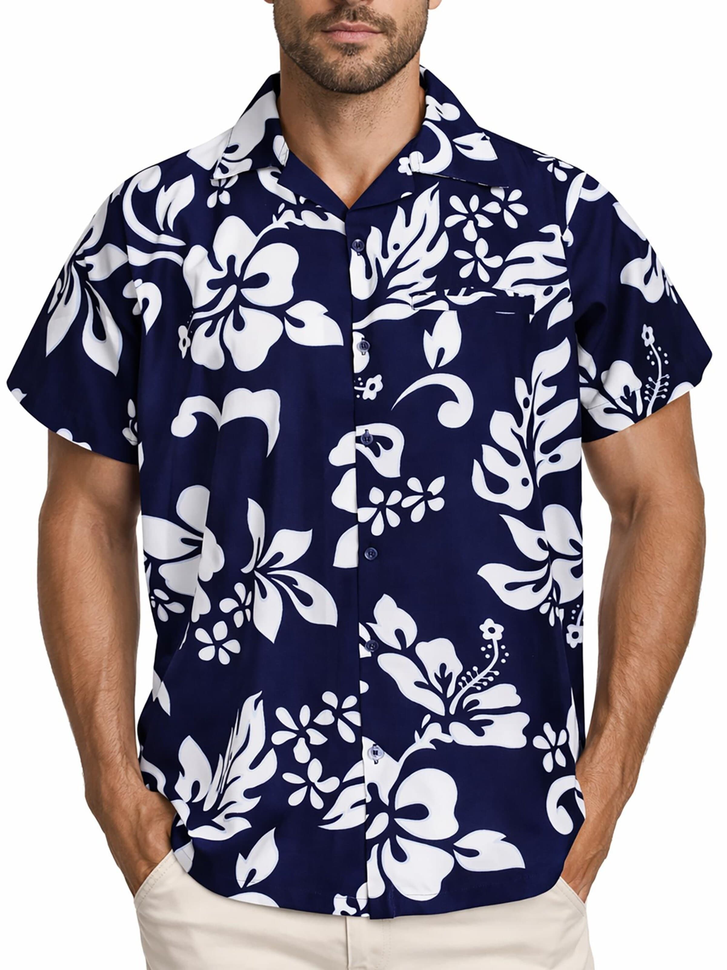 Maglietta 'Hibiscus' di King Kameha in blu