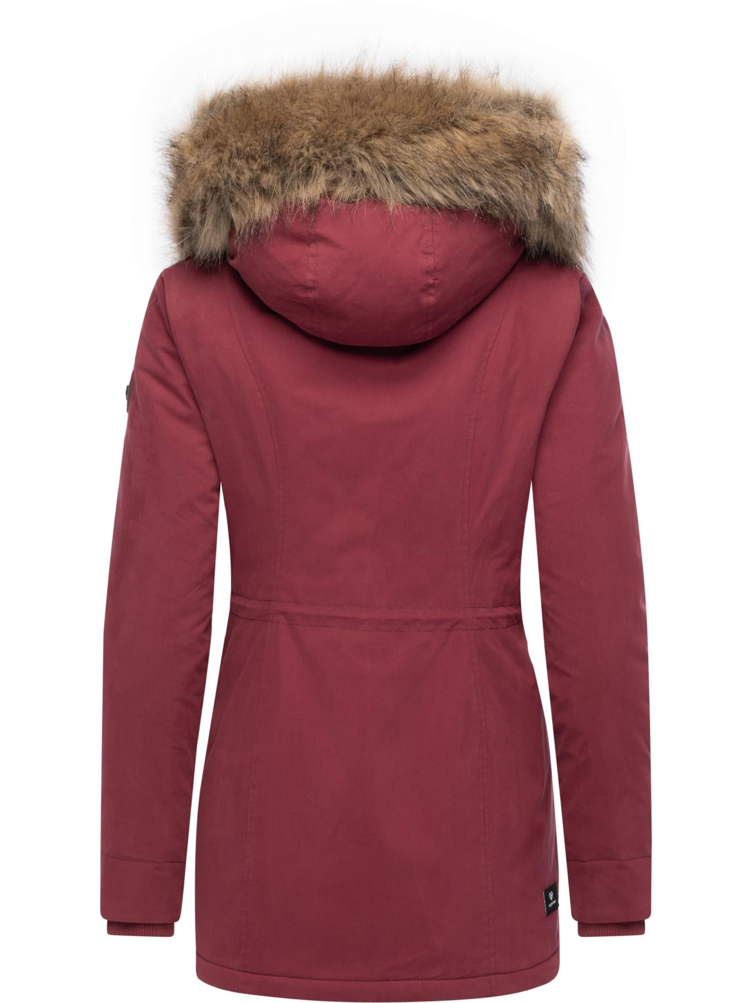 Ragwear Winter Coat 'Monadetta Youmodo' in Red