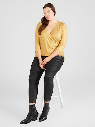 Lauren Ralph Lauren Plus Majica 'ALAYJA' | zlata barva