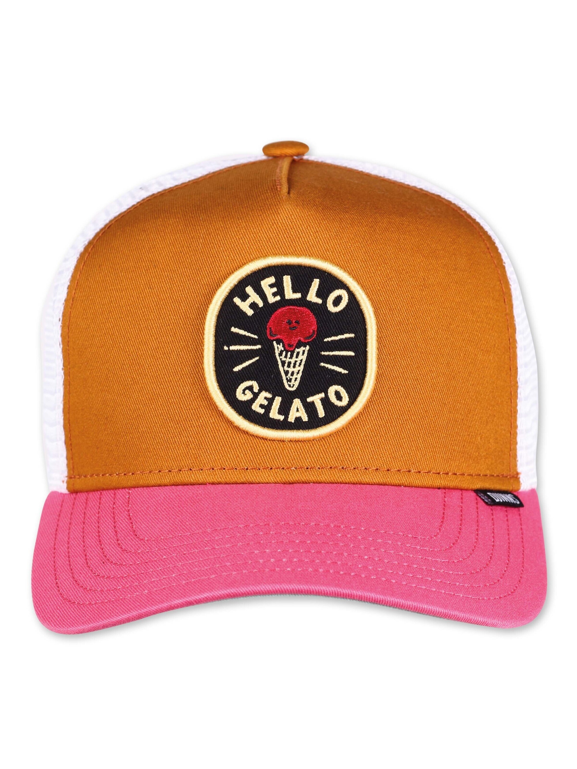 DJINNS Kšiltovka 'HFT Food Gelato' – hnědá