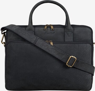 Benthill Laptop Bag in Black: front