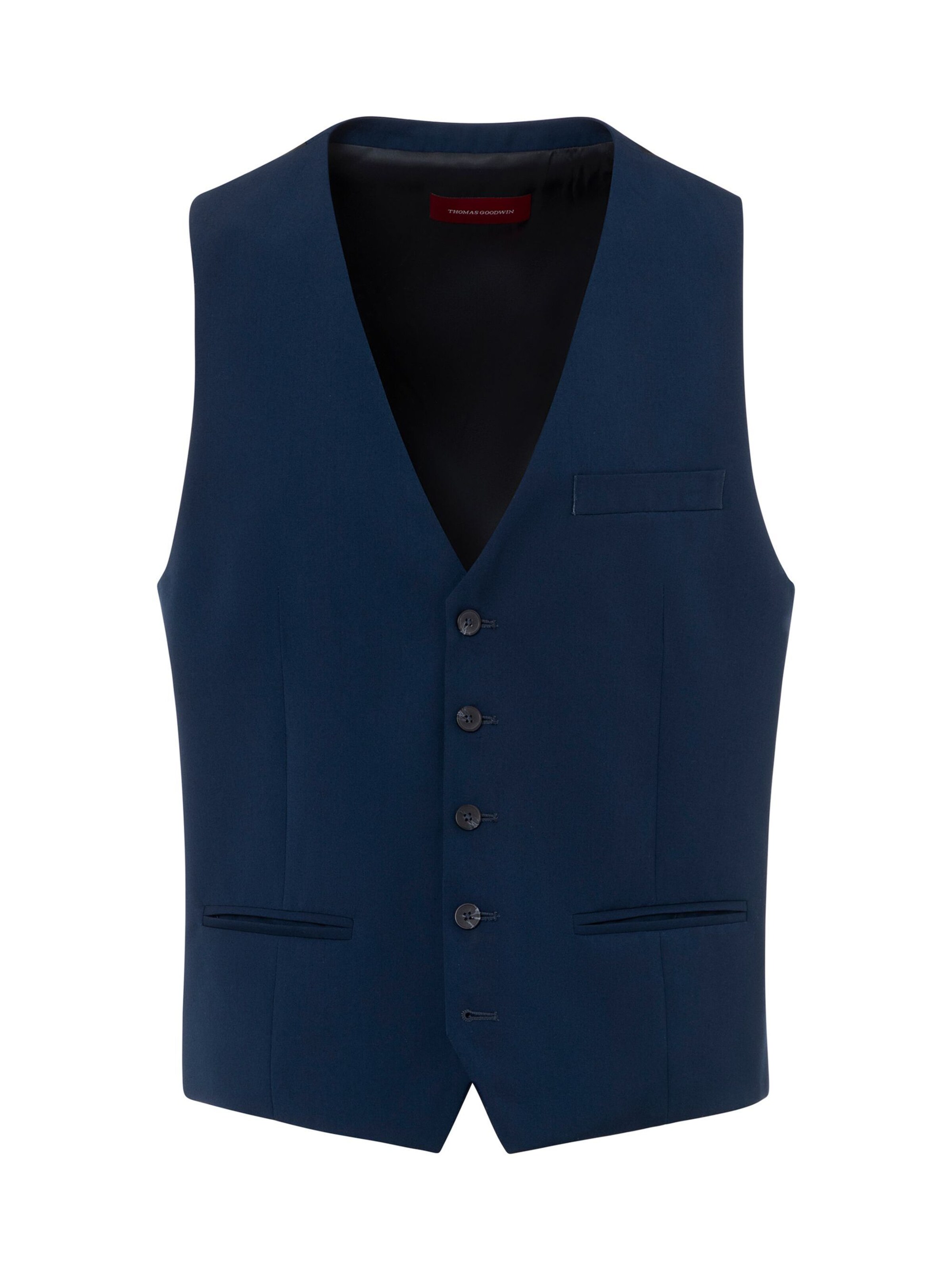 Thomas Goodwin Anzugweste '2842-20039' in Blau: Vorderseite