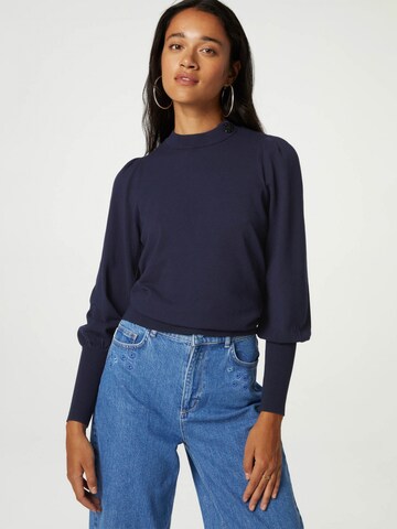 Fabienne Chapot Trui 'Beatrice' in Blauw: voorkant
