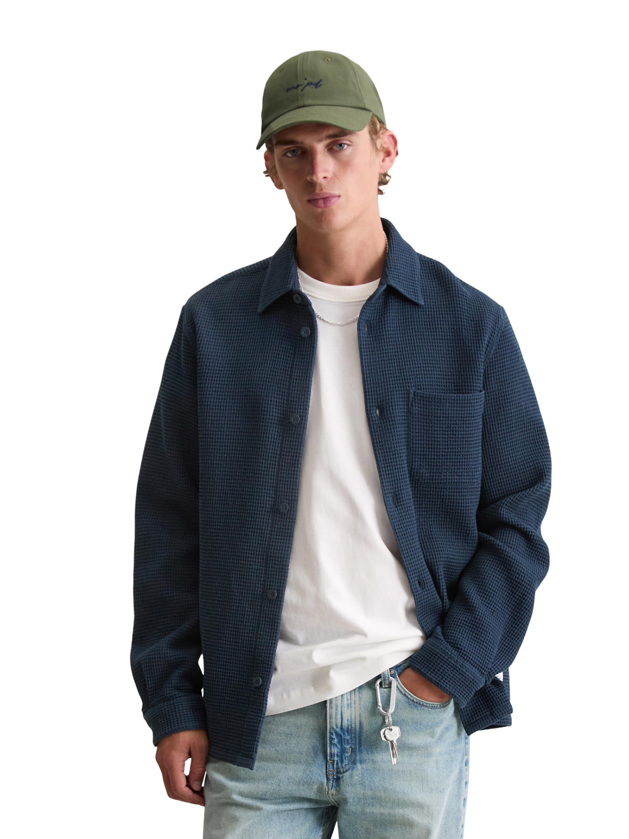 Marc O'Polo DENIM Regular fit Риза в синьо: отпред