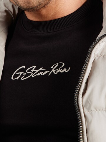 juoda G-STAR Megztinis be užsegimo 'Autograph'