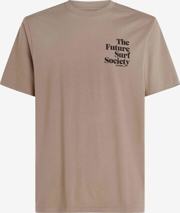 T-Shirt 'Future Surf Society' O'NEILL en marron : devant