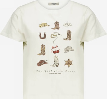 T-Shirt 'TEXAS' Deeluxe en blanc : devant