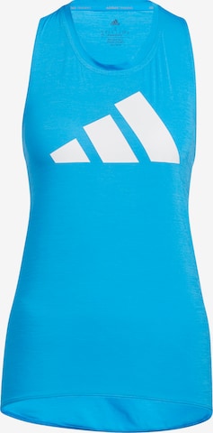 ADIDAS PERFORMANCE Sportovní top – modrá: přední strana