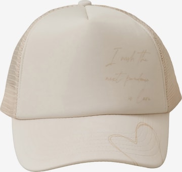THE ODDS Hætte 'I Wish The Next Pandemic Is Love Trucker Cap/ LMTD edition' i beige: forside