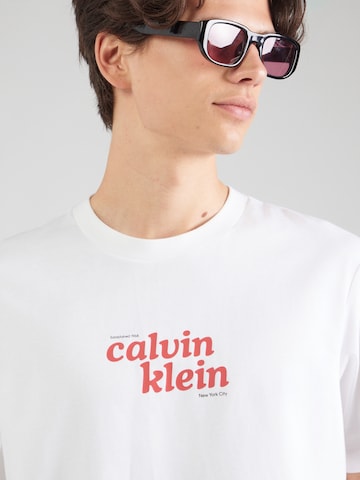 Calvin Klein Jeansregular Majica - bijela boja