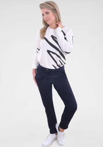 Navigazione Slimfit Broek 'Punto di Roma' in Blauw