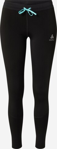 ODLO Skinny Sportovní kalhoty 'Axalp' – černá: přední strana