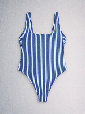 Bustieră Costum de baie întreg de la The Set pe albastru